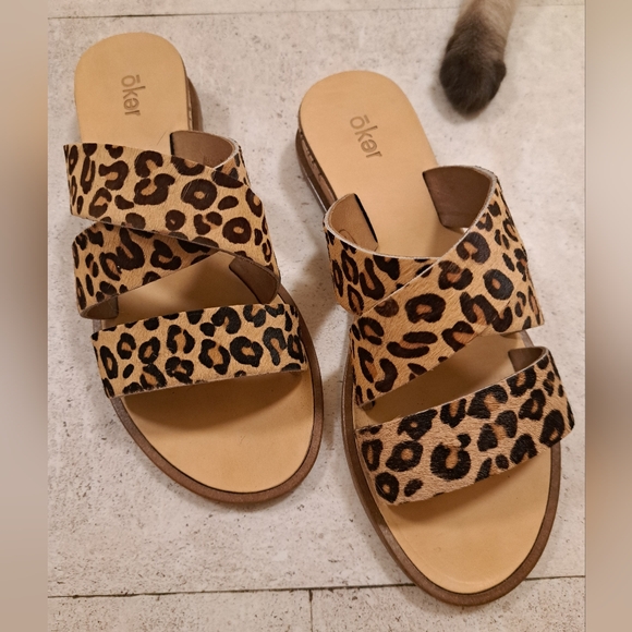 Oker Women's Leopard Sandals - Picture 3 of 5
